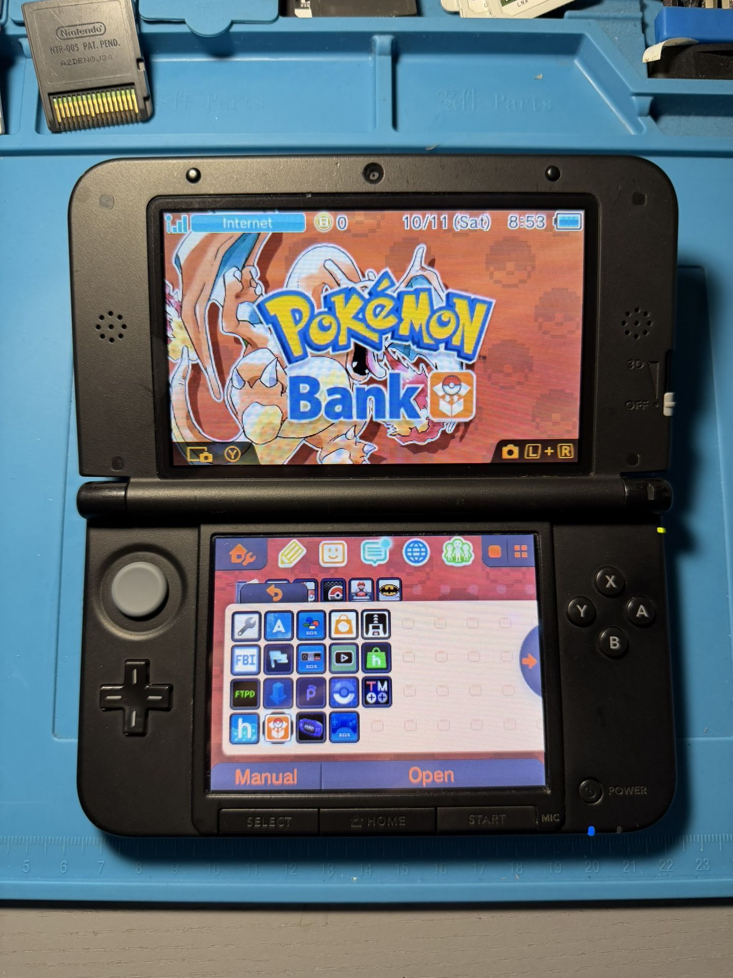 Nintendo Red 3DS XL - Custom Setup - 64GB 