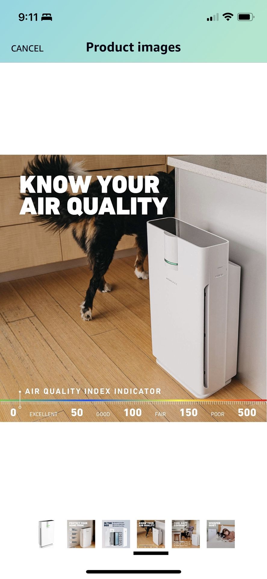 HATHASPACE Smart Air Purifier, Home, Large Room, Brand New In Sealed Box