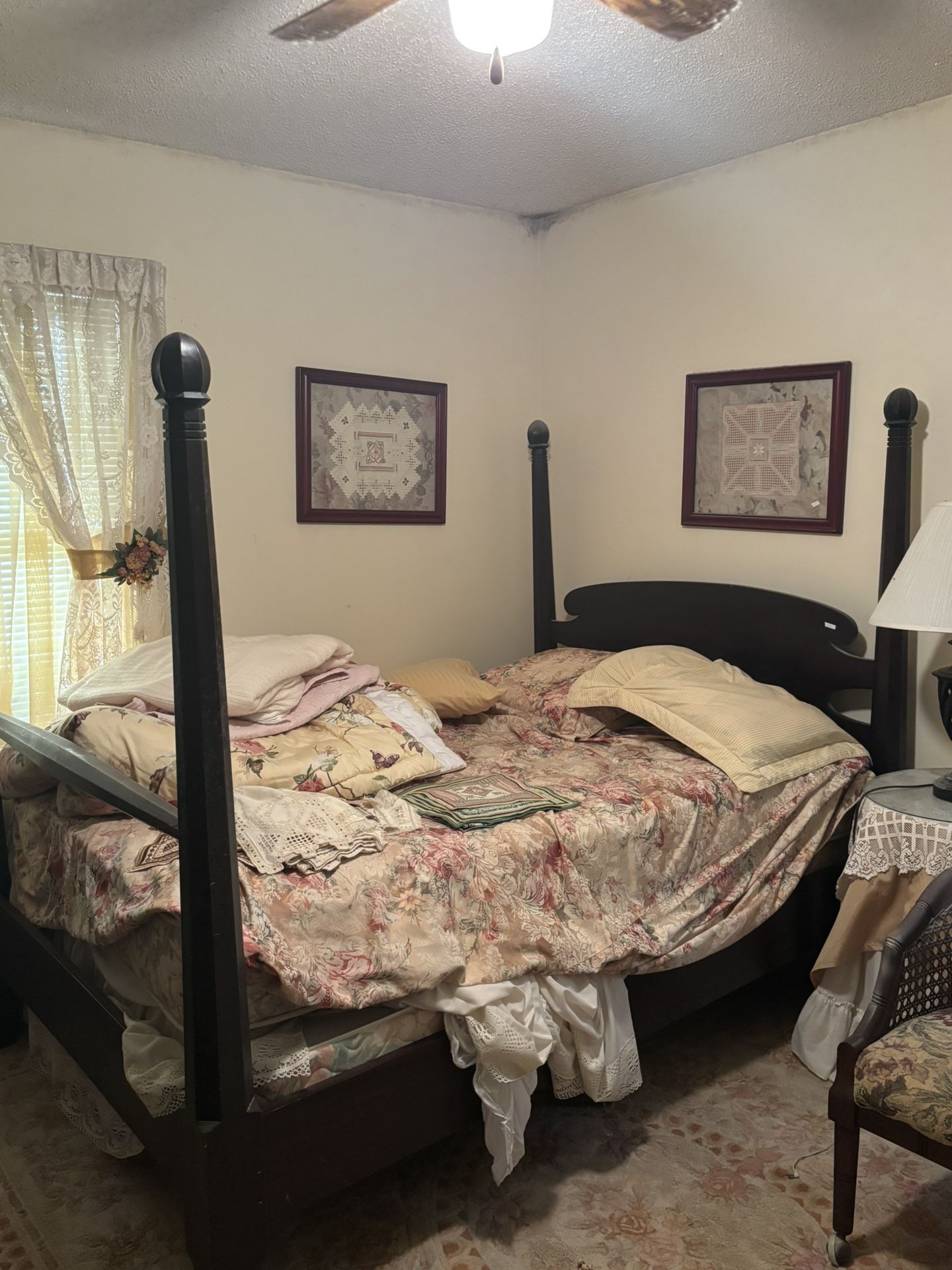 Bed Frame with Mattress and Box Spring