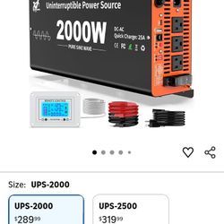 2000 Watt Sump Pump Battery Backup System