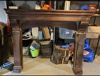 Wooden Fireplace Mantle