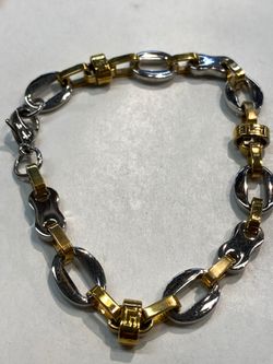 Brand New Stainless Steel Chain and Bracelet Set