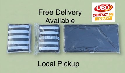 OBO Set Of 3 - New Other Arden Outdoor Loveseat Cushion Set for Couch, Bench & Swing