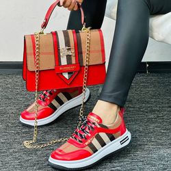 Burberry Sneakers And Hand Bag
