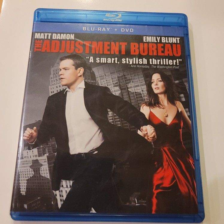 $5 BLU RAY / DVD COMBO PACK THE ADJUSTMENT BUREAU $5