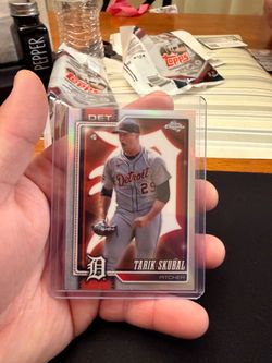 2026 Topps Chrome Tarik Skubal Detroit Tigers #50 Light Board Variation