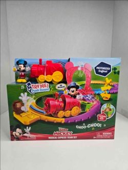 Disney’s Mickey Mouse Mickey’s Musical Express Train Set New in Box