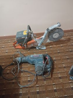 Bosch Hammer Drill and Husqvarna K760 Concrete Saw