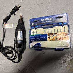 Dremel 200 Series rotary tool. Electric with engraving kit.