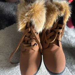Brown Snow Boots 
