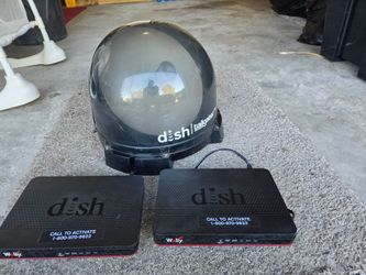 DISH Tailgater Pro RV Satellite + 2 Wally Receivers & Remotes