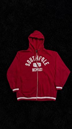 SOUTHPOLE  Vintage Y2K Spellout  Zip Up Streetwear Goth Grunge Hoodie Size 3XL