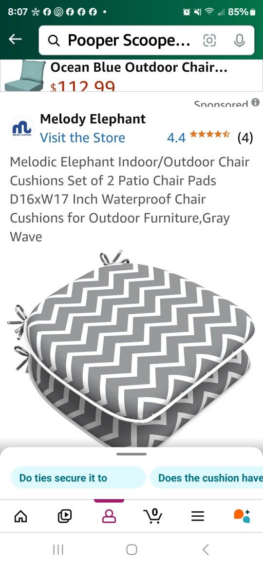 Brand New Indoor/ Outdoor Chair Pads