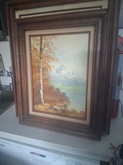 Vintage oil painting
