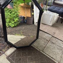Black Wall Mirror (painted) 