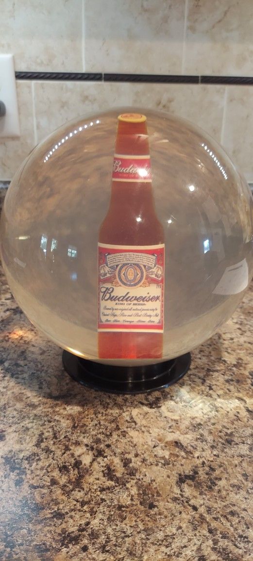 Budweiser Bowling Ball,never Drilled.