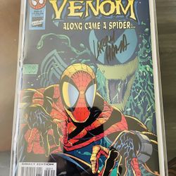 Venom Along Came a Spider #3 Marvel Comics 1996 signed by Larry Hama