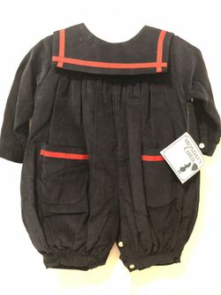 Infant New boys bubble romper boutique size 3 months