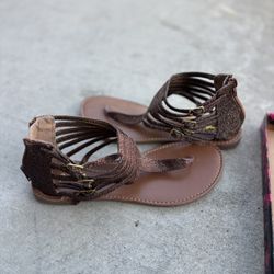 Brown Glitter Sandal’s  