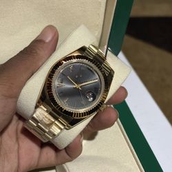 Black Moissanite Watch 