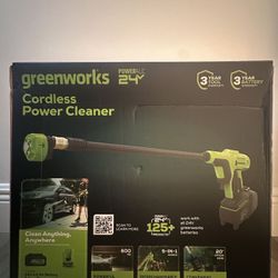 NEW UNOPENED Geeenworks Cordless Power Cleaner 600PSI