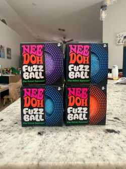 NeeDoh Fuzzball Lot of 4