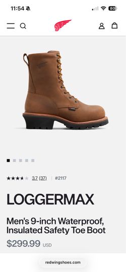 Red Wing Logger Max work boots SIZE 11