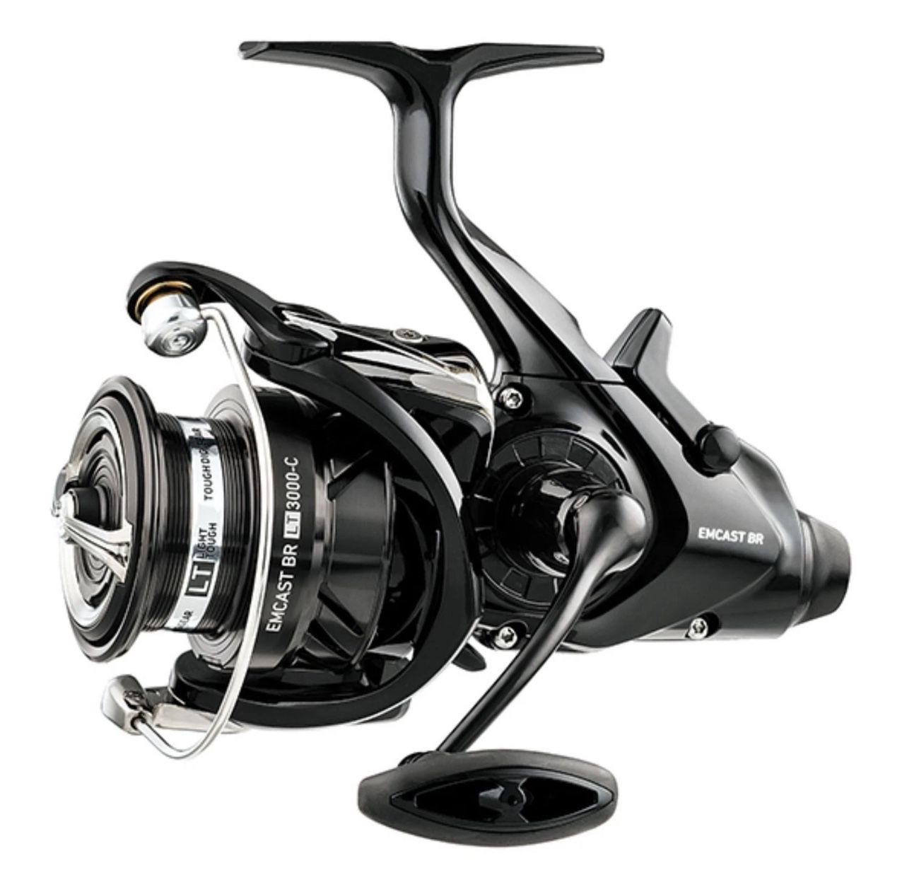 DAIWA EMCAST BITE & Run Spinning Reel, 3000, BLACK