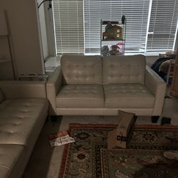 Leather Sofa And Love Seat 