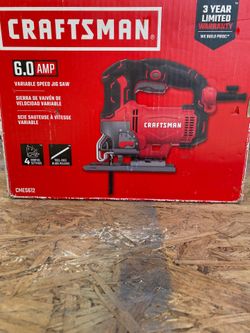 Craftsman variable speed, jigsaw and blades fairly new Craftsman variable speed, jigsaw and blades fairly new