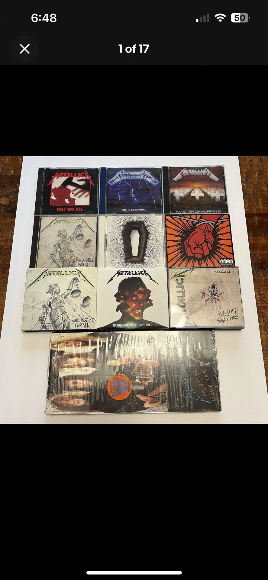 Metallica Vintage CD Music Album LOT Thrash Metal 80’s Original Live Master Of Puppets