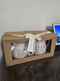 New Rae Dunn Sugar And Cream Gift Set