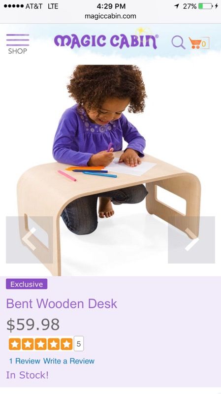Kids Toddler Wooden Table Desk Magic Cabinet Children Child Kid