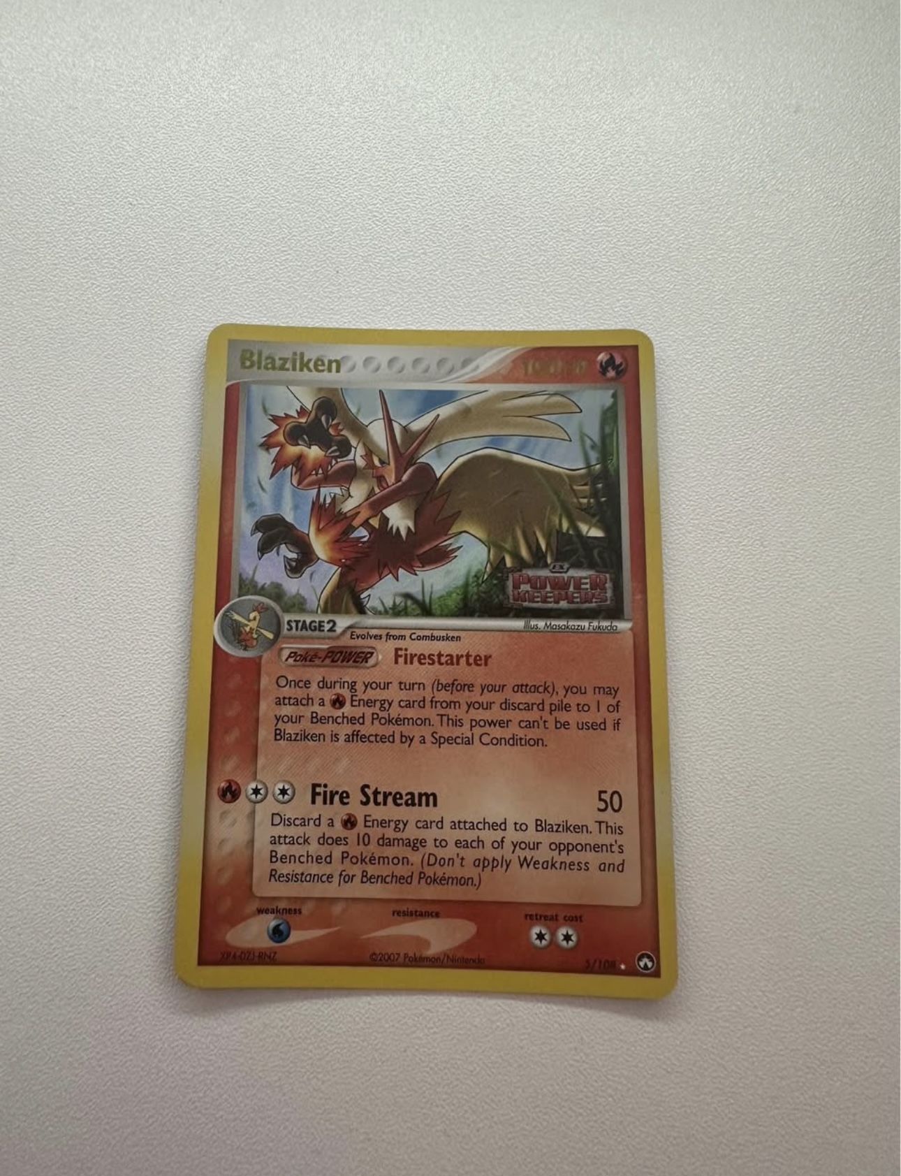 2007 Blaziken Pokemon card