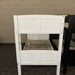 New White Twin Bunk Bed 