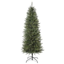 Haute Decor 6.5 Foot Tall Dumont Pencil Fir Christmas Tree