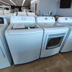 $988 LG 4.1 CU FT WASHER + 7.3 CU FT GAS DRYER, FULLY TESTED, 1 YR WARRANTY