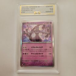 2023 P.M. Japanese SV MewTwo-Holo Pokemon 151 #150 AGS Gem MT 10
