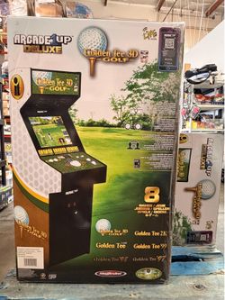 Arcade1Up Golden Tee 3D 35th Anniversary Deluxe Arcade Machine Brand New in Sealed Box
