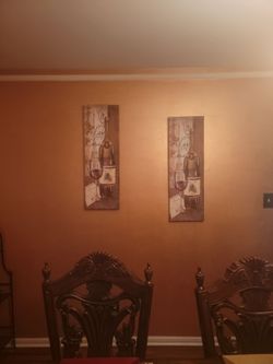 Le Cafe Paris Wine Wall Art Set of 2
