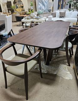 Beautiful Mid Century solid Wood 7 Pc Dining Set!