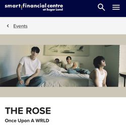 2 Tickets For The Rose: Once Upon A WRLD Tour Smart Financial Centre 7/23