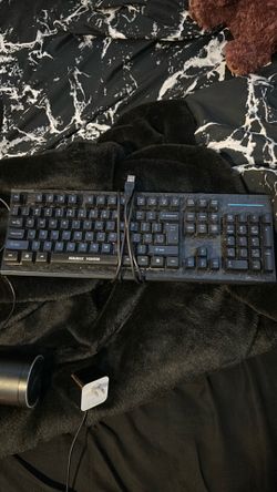 Glowing Keyboard and mouse