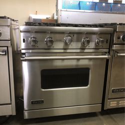 Viking Gas Range Stove 30”wide In Stainless Steel 