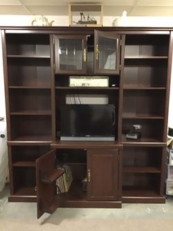 Entertainment center (selling Cabinet Only Less tV, Records Etc.)