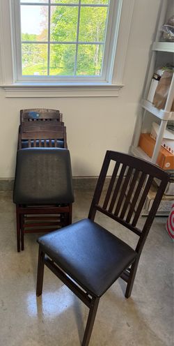 6 Wood Foldable Chair