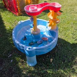 water Table with toys