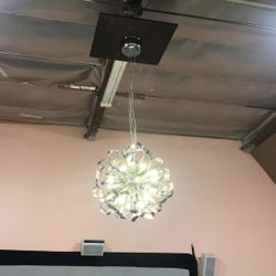 Beautiful hanging modern sculpting light