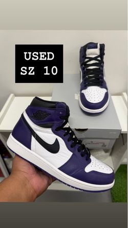Used Air Jordan 1 court purple SZ 10