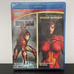 Iron Man Extremis / Spider Woman Agent Of Sword Blu Ray NEW SEALED Marvel Anime